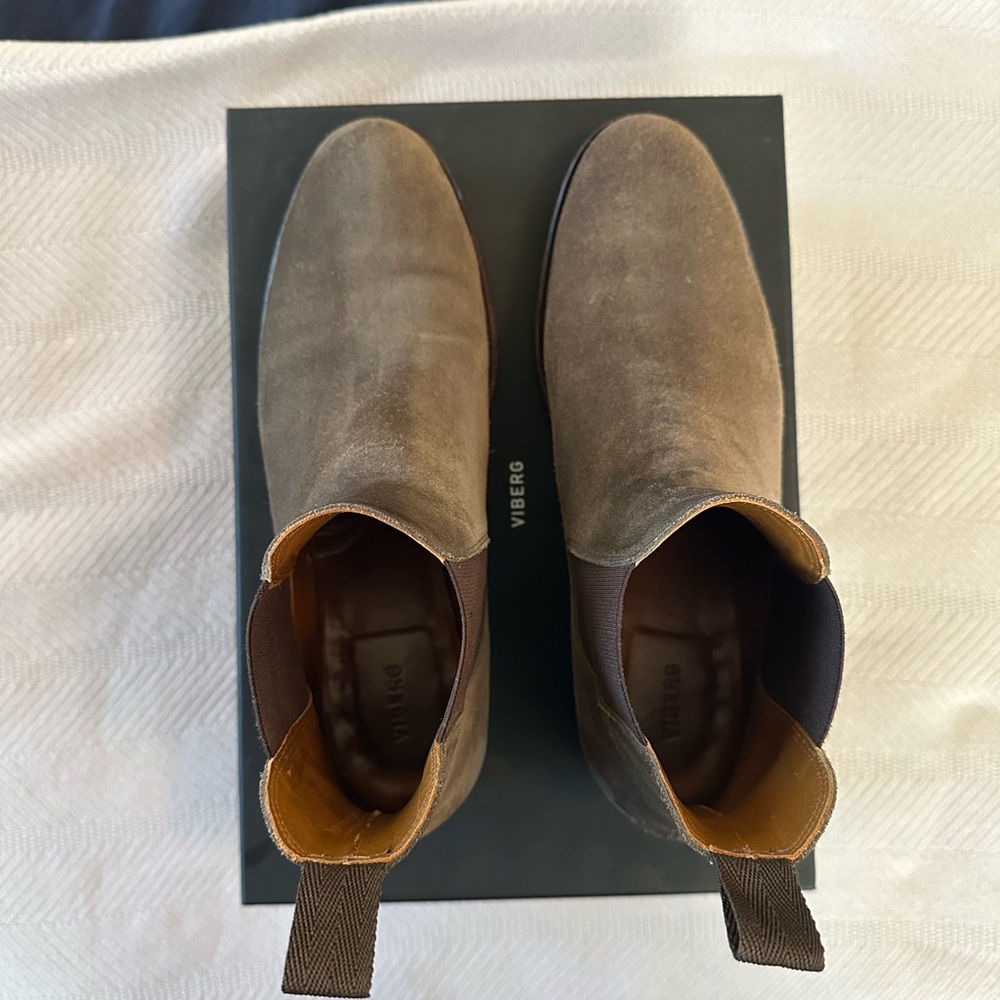 VIBERG men’s Chelsea Boot (calf suede) - Picture 2 of 9